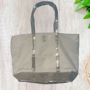Victorias Womens Tote Beige Sequins‎